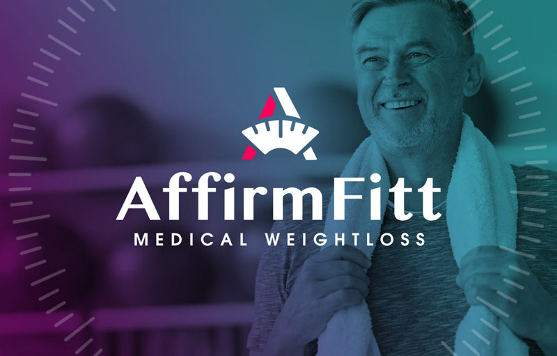 AffirmFitt logo over colorful image of man after workout