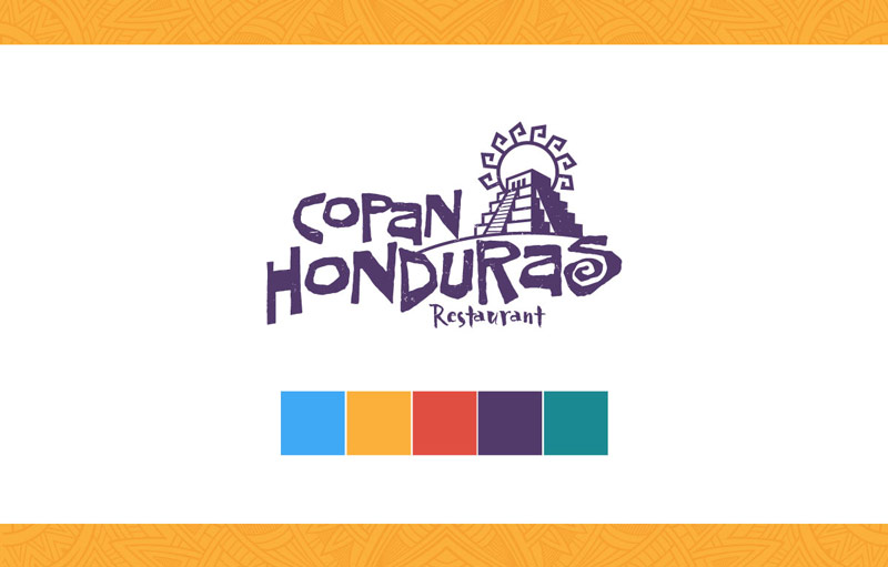 Copan Honduras Restaurant branding colors