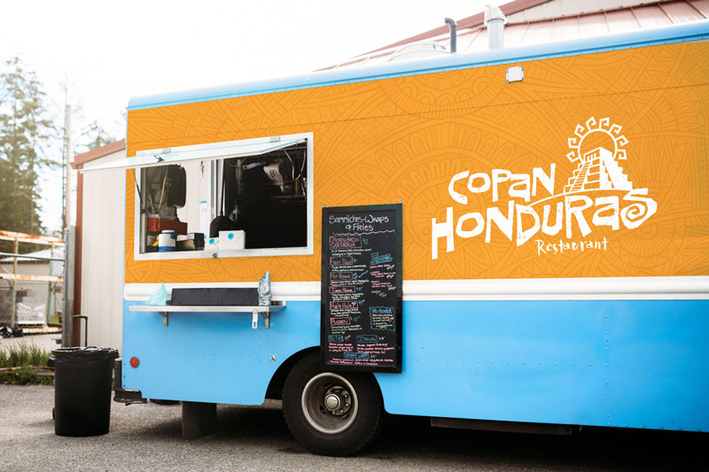 Copan Honduras Restaurant food truck design