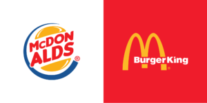 Logo Swap Burger King vs McDonalds