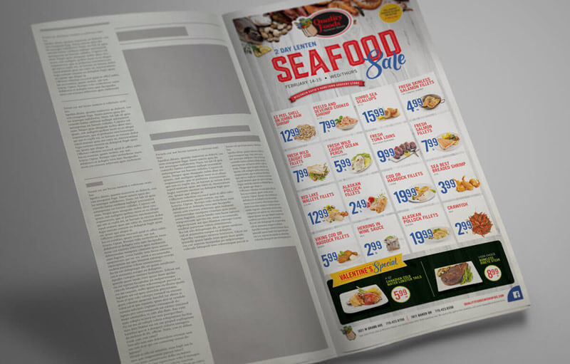 full page seafood ad