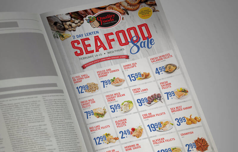 full page seafood ad